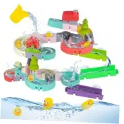 62 PCS Toddler Bath Toys, Bath Toys for Kids, Fun Duck Slide Bath Toy, DIY