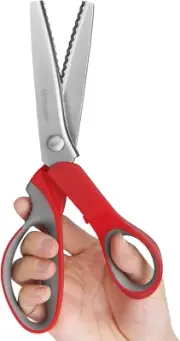 Pinking Shears Craft Scissors - 9" Stainless Steel Fabric Craft Scrapbook Pinkin