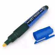 Pentel Wet Erase Chalk Marker Pen – Chisel Tip – Single – Blue – SMW26
