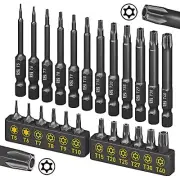Torx Bit Set 24piece Security Torx Bit Set Tamper Resistant Star Bits Set S2
