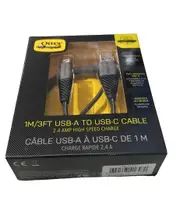 OtterBox USB-C to USB-A Cable (1M) - (78-51411), Samsung Galaxy,Apple iPhone,iPad,MacBook,Google,OPPO,Nokia