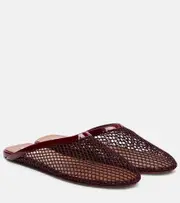 [Alaia] Alaïa Classique fishnet mules AU 6 burgundy