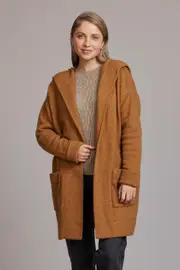 Possum Merino Wool Oversize Hood Jacket - Made in New Zealand