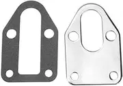 Fuel Pump Mounting Plate High Hardness W/Gasket Stainless Steel SBC Fuel Pump Mounting Plate Fit for Chevy 283 305 327 350 383 400 Automotive Exhaust Gasket