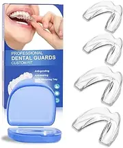 Sleep Mouth Guard for Grinding Teeth at Night,Mouthguards for Grinding of Teeth Protection for Teeth,Reusable Teeth Grinding,for Teeth Grinding, Sport Athletic, Whitening Tray(4 Pack/Two Size)