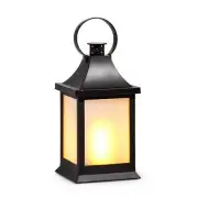 8" LIGHTED LANTERN Black Battery Op Timer Holiday Indoor NEW RAZ 4432910