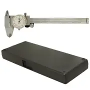 6" Shockproof Dual Reading Dial Caliper Stainless Steel Accurate to 0.001"