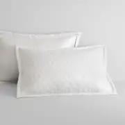 Sheridan Meria Tailored Pillowcase Sham in White/Snow Cotton/Polyester