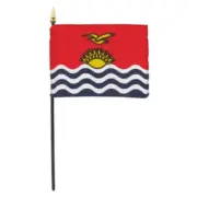 "4x6" Kiribati Flag / Kiribati Desk Flag / Kiribati Stick Flag