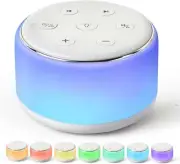 White Noise Machine for Sleeping Baby Kids – Portable Sound Machine with Night L