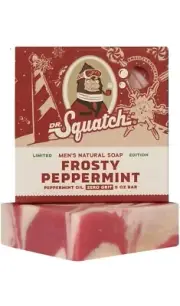 Dr. Squatch Frosty Peppermint Limited Edition Soap Holiday 2024