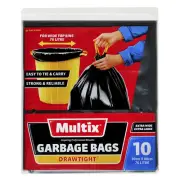Multix Extra Large & Extra Wide Drawtight Garbage Bags 10Pcs 12525