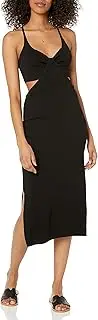 [The Drop] Women's Zuri Fitted Cutout One-Shoulder Maxi Sweater Dress