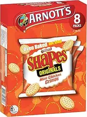 Arnott's Shapes Mini Chicken Crimpy Multipack 8 Pack