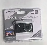 Vivitar Keychain Digital Camera-Black, Micro SD Card, Prime Lens