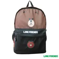 在飛比找Yahoo奇摩購物中心優惠-LINE FRIENDS 熊大休閒後背包(咖)LI5456