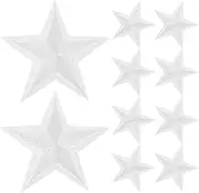 SEWACC 24pcs Star Iron Embroidered Patches Durable Appliques for Clothing T Shirts Backpacks Hats Jeans Application Colorfast Decor Elegant Five Design