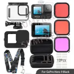 WATERPROOF HOUSING CASE TEMPERED GLASS DIVING FILTERS CARRY