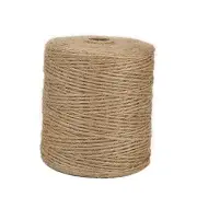 Natural Jute Twine, 984 Feet 2mm Garden Twine, Brown Jute String for Arts and