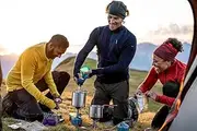 [Decathlon] Forclaz Trek 500 Stainless Steel Trekking Cooking Set for 2 Person Dark Grey - Camping Cookware