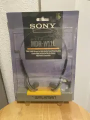 VINTAGE SONY WALKMAN STEREO HEADPHONES MODEL MDR-W11L UNOPENED NICE!