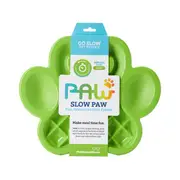 Pet Dreamhouse Paw Slow Feeder Bowl Green