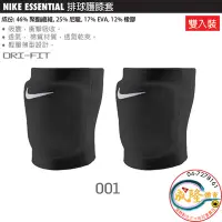 在飛比找Yahoo!奇摩拍賣優惠-§成隆體育§ NIKE ESSENTIAL 排球 護膝套 A