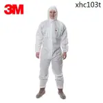 3M 4515白色帶帽連身防護服 防護顆粒物及液體有限噴濺 防塵防化