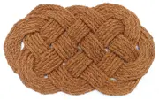 Periyar Oval Plain knotted Coir Doormat - Entry Mat, Welcome Mat, Door mat, Non Slip, Anti Slip, Front Door, Waterproof, Durable