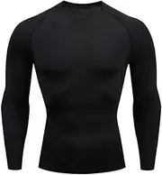 [Generic] Men Thermal Underwear Tights Winter Running Warm Base Layers Long Sleeve Compression Sportswear Motorcycle Bodybuilding