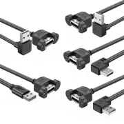 15cm-2m USB 2.0 Male Female Cable Wire Extension Cord with Half Wrap Designing
