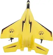 Kisangel 1 Set Remote Control Airplane with LED Lights Rechargeable Glider Easy to Control Flying for Outdoor Fun Nighttime Play Park Backyard