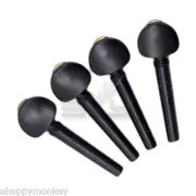 New High Quality Ebony Violin Tuning Pegs 4/4 Size Fiddle Violin Parts