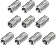 uxcell 10pcs Wire Thread Inserts 1/2-13 UNC 3D(1-1/2") 304 Stainless Steel Helical Type Coiled Thread Repair Kit Wire Screw Threaded Sleeve Sheath for Mechanical Equipment