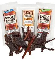 WhiskeyJerky.com, Beef Jerky and Sausage Sticks Marinated in Whiskey, Variety...