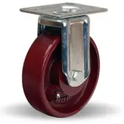 Hamilton R-HL-5M Hi-Lo Rigid Caster, 5-Inch Metal Wheel, 450 lbs Load Capacity,