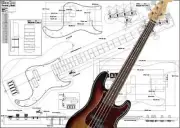 Precision-Style 5-String Bass Full-Scale Plan