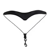 Levy's Leather Mindi Abair Signature Leather Saxophone Strap, Blk/Brn Florentine
