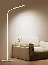 deeloop LED Floor Lamp, CRI 95+ Bright Floor Lamps for Bedroom with 4 Hours Auto Off, Stepless Dimming & 3000K-6000K Colors Standing Lamp for Living Room with 360° Gooseneck Reading Lamp for Office