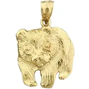 14K Gold Panda Bear Pendant