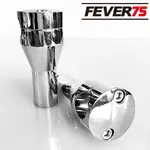 FEVER75 哈雷彈簧前叉組專用冠座 4"亮銀素面款