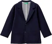 [United Colors of Benetton] Boy's 3F1YG600E M/L Jacket Cardigan Sweater, Blue, 18 Months, Blue, 18 Months
