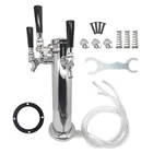 Brand Triple Tap Beer Dispenser Tower - 3 Faucet Kegerator for Home Brewing