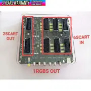 New SCART 6-IN 3-OUT Automatic Distributor with USB Cable Automatic Switcher