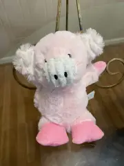 Giftable World 7" Two-Tome Cuddle Pig Dog Toy w/Squeaker Pink P19015 New