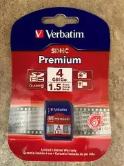 VERBATIM 96171 4GB PREMIUM SDHC CLASS 10 MEMORY CARD / c4-7