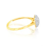0.30 Carat Diamond Dress Ring in 9ct Yellow Gold, P