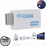 Wii HDMI Adapter 1080p Wii to HDMI Converter 3.5mm Adapter Audio HD Video Output