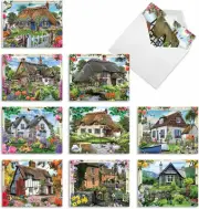 The Best Card Company - 10 Assorted Blank Note Cards (M6644OCB), Multicolored