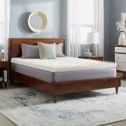 Twin XL Full Queen Cal King 4 Inch Memory Foam Mattress Topper Pad 4" Egg Crate